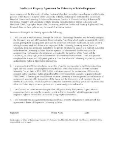 Free 10+ Intellectual Property Agreement Samples In Ms Word | Pdf with regard to Intellectual Property Assignment Agreement Template