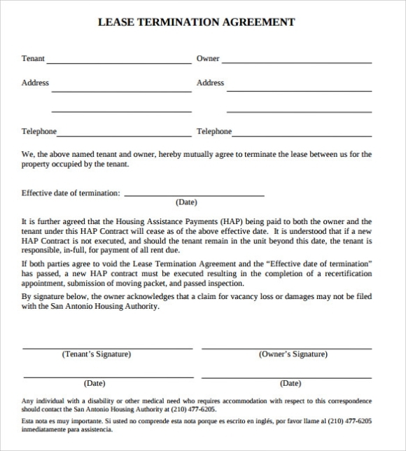 Free 12+ Lease Termination Agreement Templates In Pdf | Ms Word intended for Surrender Of Lease Agreement Template