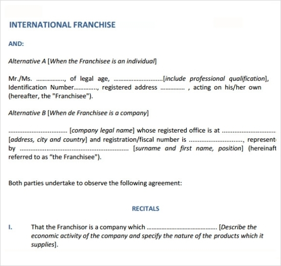 Free 15+ Sample Franchise Agreement Templates In Pdf | Ms Word | Google In Trade Secret License Agreement Template