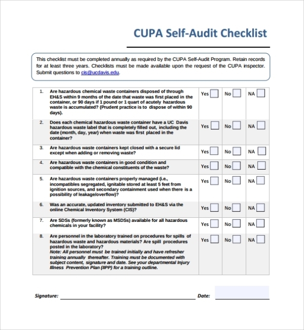 Free 18+ Audit Checklist Templates In Pdf | Ms Word | Excel | Apple Pages within Business Process Audit Template