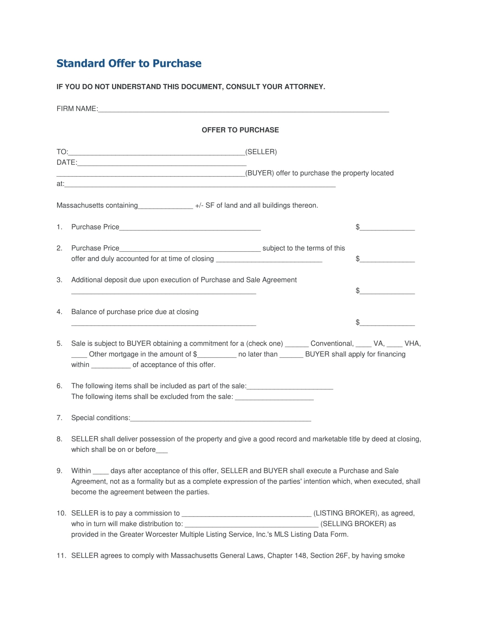 Free 18+ Purchase Forms [ Vehicle Purchase, Business Purchase, Real For Offer To Purchase Business Agreement Template