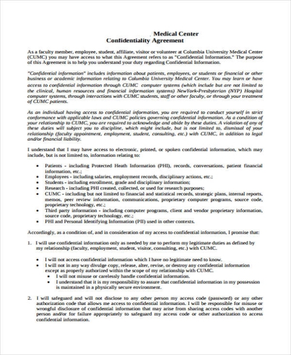 Free 19+ Confidentiality Agreement Forms In Pdf Regarding Therapy Confidentiality Agreement Template