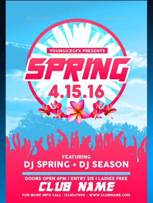 Free 19+ Spring Flyer Templates In Psd | Vector Eps within Free Spring Flyer Templates