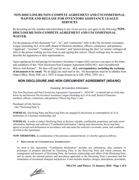 Free 22+ Non-Disclosure And Non-Compete Agreement Templates In Pdf | Ms throughout Invention Assignment Agreement Template