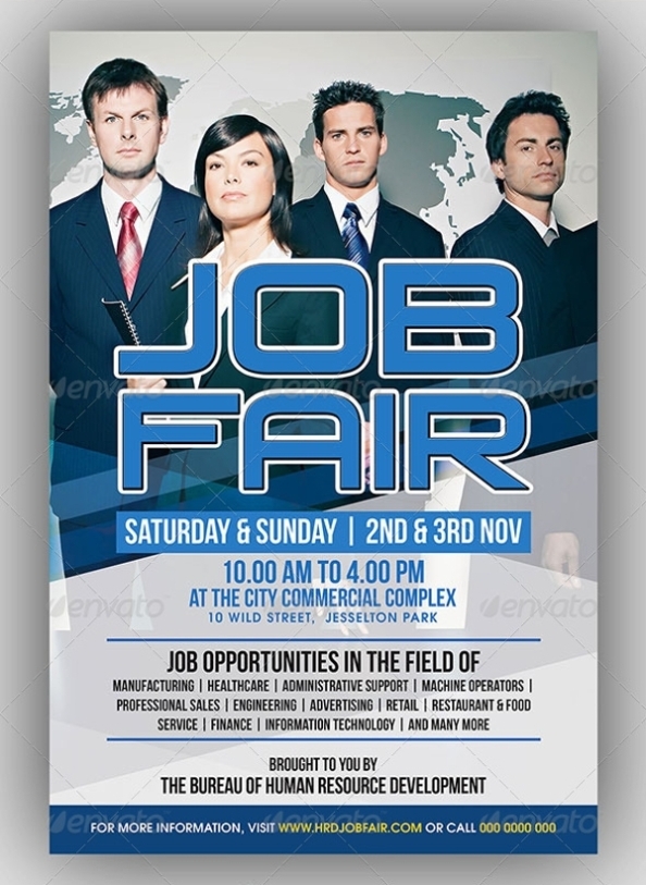 Free 25+ Beautiful Job Fair Flyer Templates In Psd | Vector Eps intended for Job Fair Flyer Template