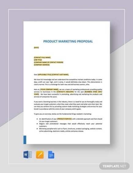 Free 26+ Sample Marketing Proposal Templates In Google Docs | Ms Word for Advertising Proposal Template