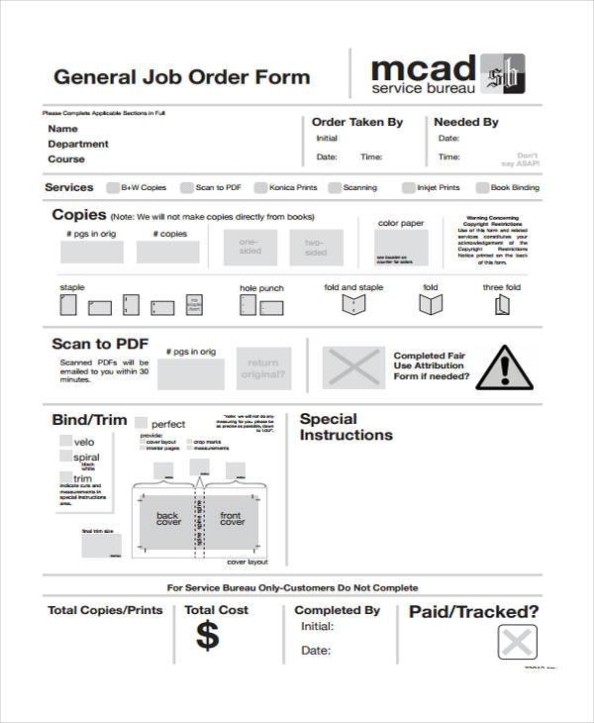 Free 41+ Sample Order Forms In Pdf | Excel | Ms Word With Regard To Laundry Service Agreement Template
