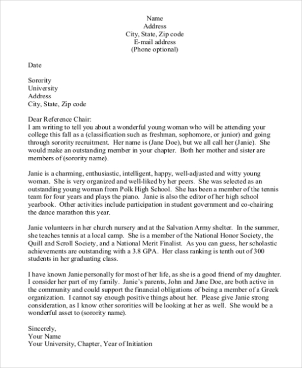 Free 6+ Sample Letter Of Recommendation In Ms Word | Pdf Inside Letter Of Rec Template