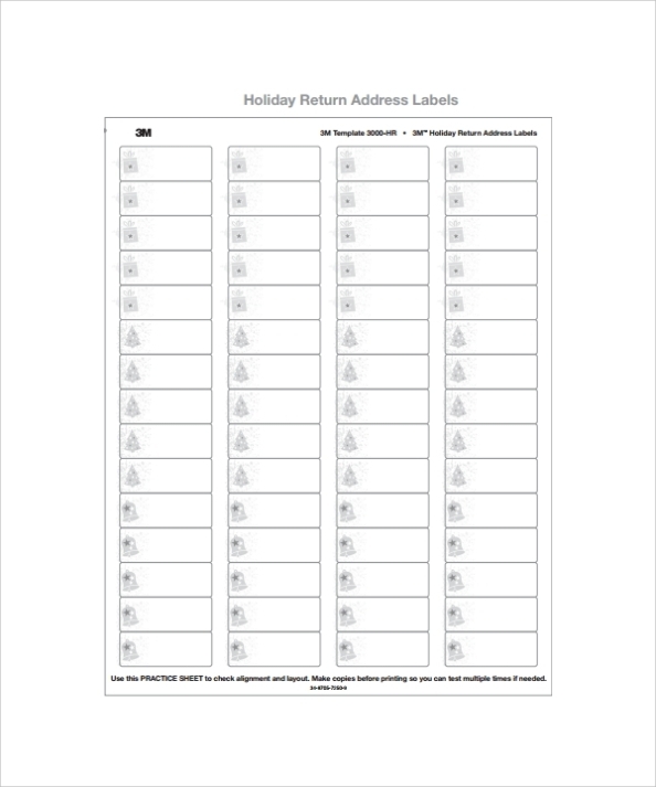 Free 7+ Sample Address Label Templates In Pdf pertaining to Template For Return Address Labels Free