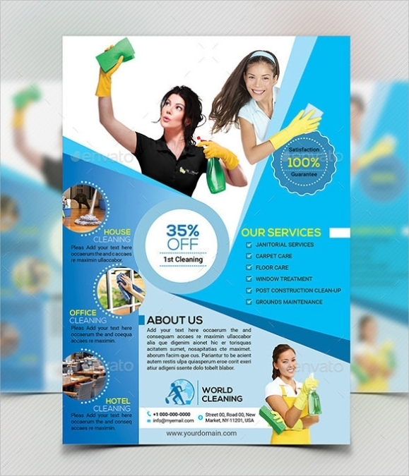 Free 8+ House Cleaning Flyer Templates In Psd | Eps | Indesign | Ai with Flyers For Cleaning Business Templates