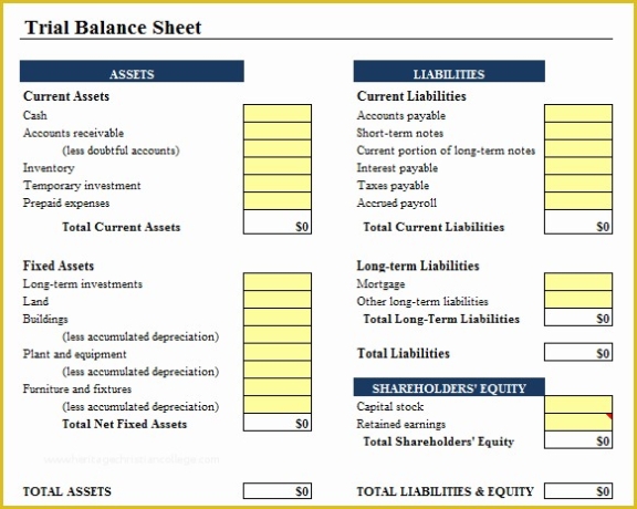 Free Balance Sheet Template For Small Business Of Free Excel Business For Small Business Balance Sheet Template