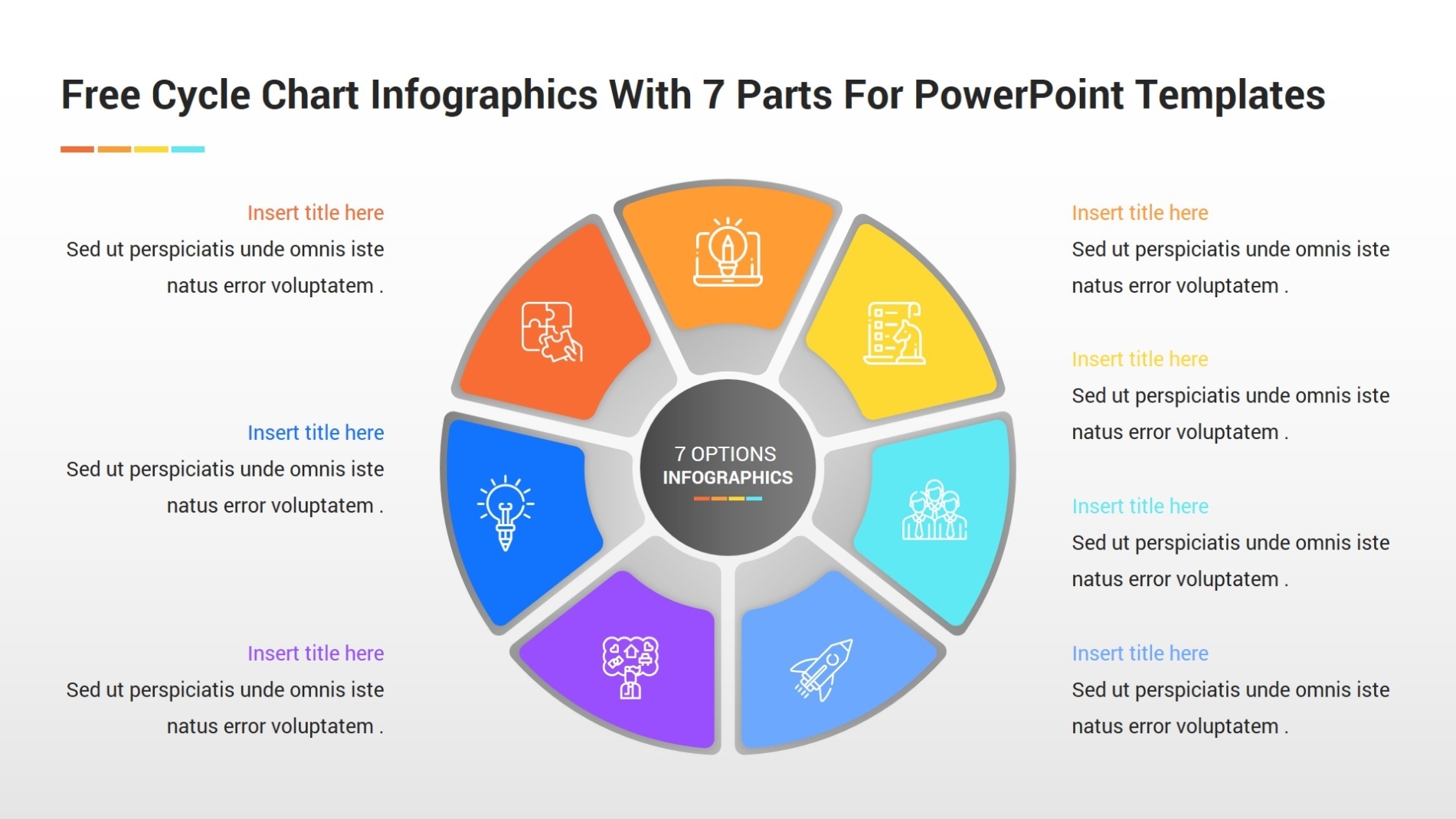 Free Cycle Chart Infographics With 7 Parts For Powerpoint Templates Throughout Free Infographic Templates For Powerpoint