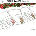 Free Dear Santa Letter Template (Printable) For Preschool &amp; Kindergarten regarding Dear Santa Template Kindergarten Letter