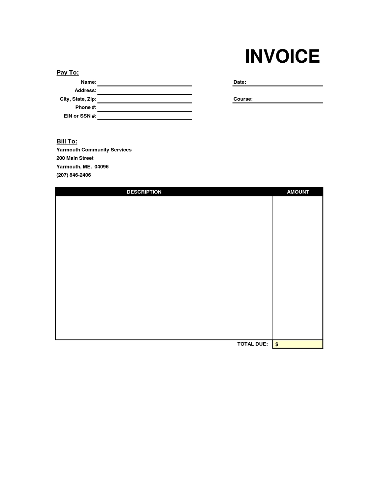 Free Editable Invoice Template * Invoice Template Ideas Pertaining To Download An Invoice Template