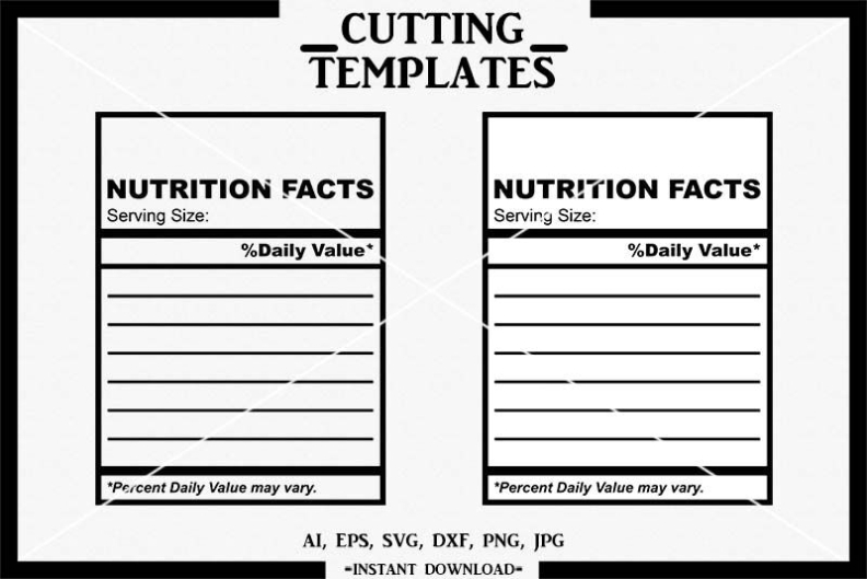 Free Editable Nutritional Facts Template / Blank Nutrition Label Intended For Nutrition Label Template Word