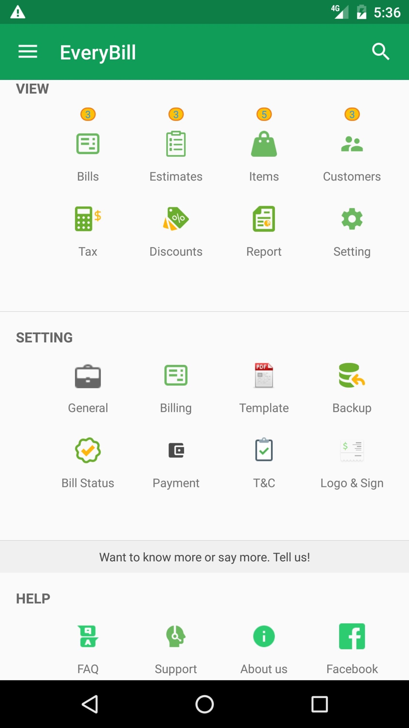 Free Gst Invoice! Estimate, Account, Inventory App For Android - Apk In Free Invoice Template For Android