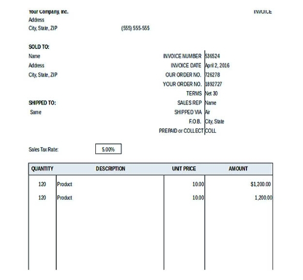 Free Invoice Template Download You Can Customize As You Need! in I Need An Invoice Template