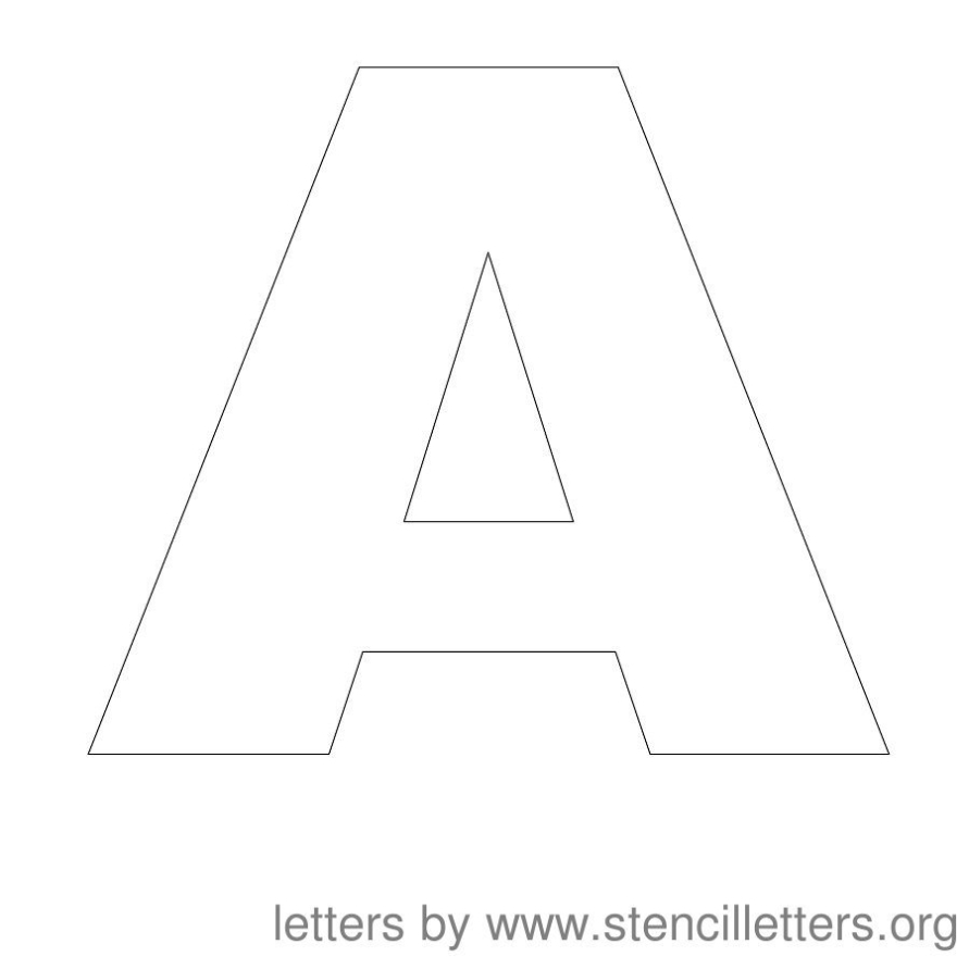 Free Large Printable Letter Stencils - 6 Best Large Printable Block Within Large Letter Templates