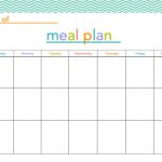 Free Meal Plan Printable - All Things Mamma for 7 Day Menu Planner Template