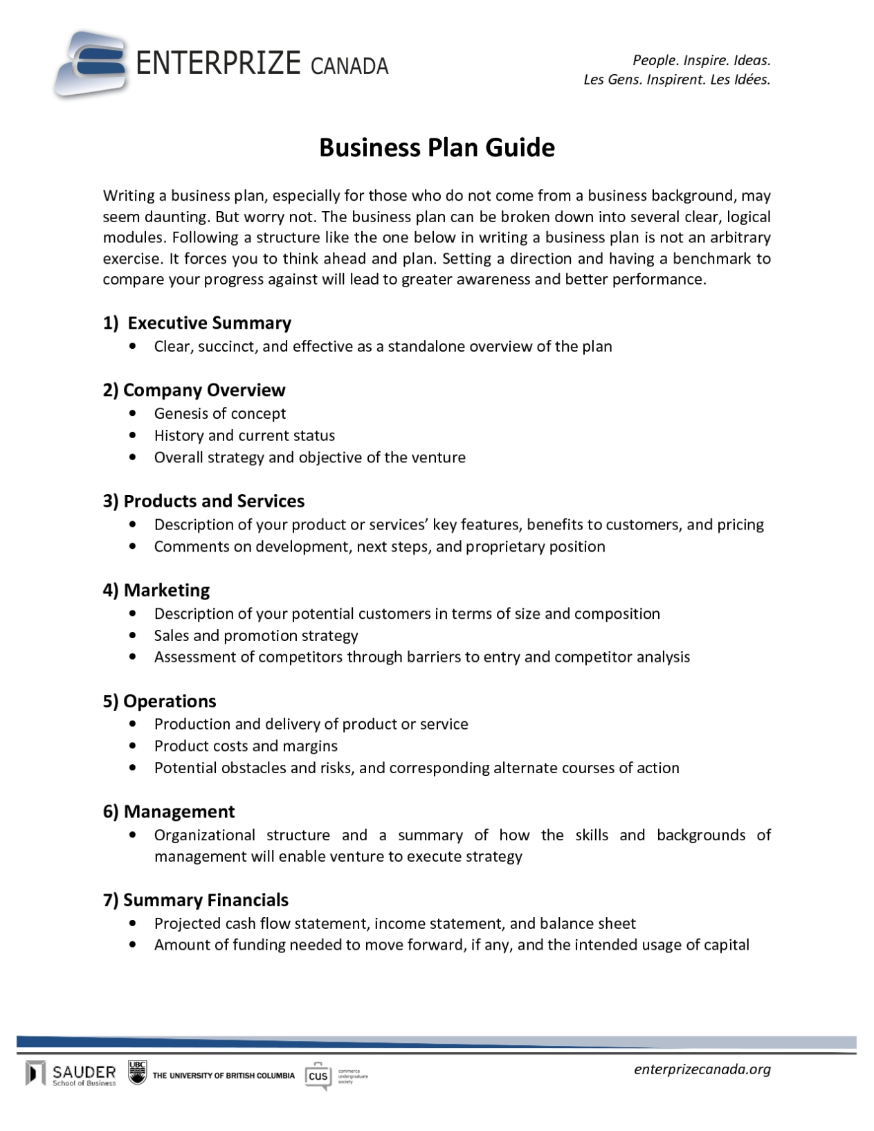 Free Printable Business Plan Sample Form (Generic) With Regard To Business Plan Template For Service Company