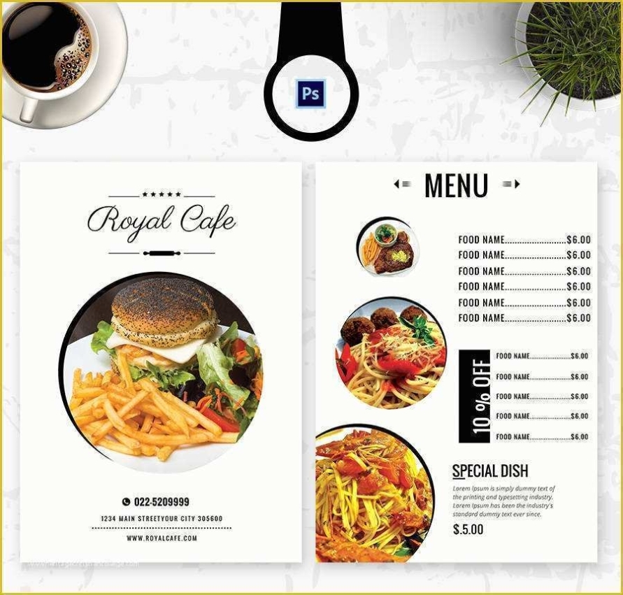 Free Printable Food Menu Templates Of 16 Free Menu Templates Cafe Regarding Printable Menu Template Free