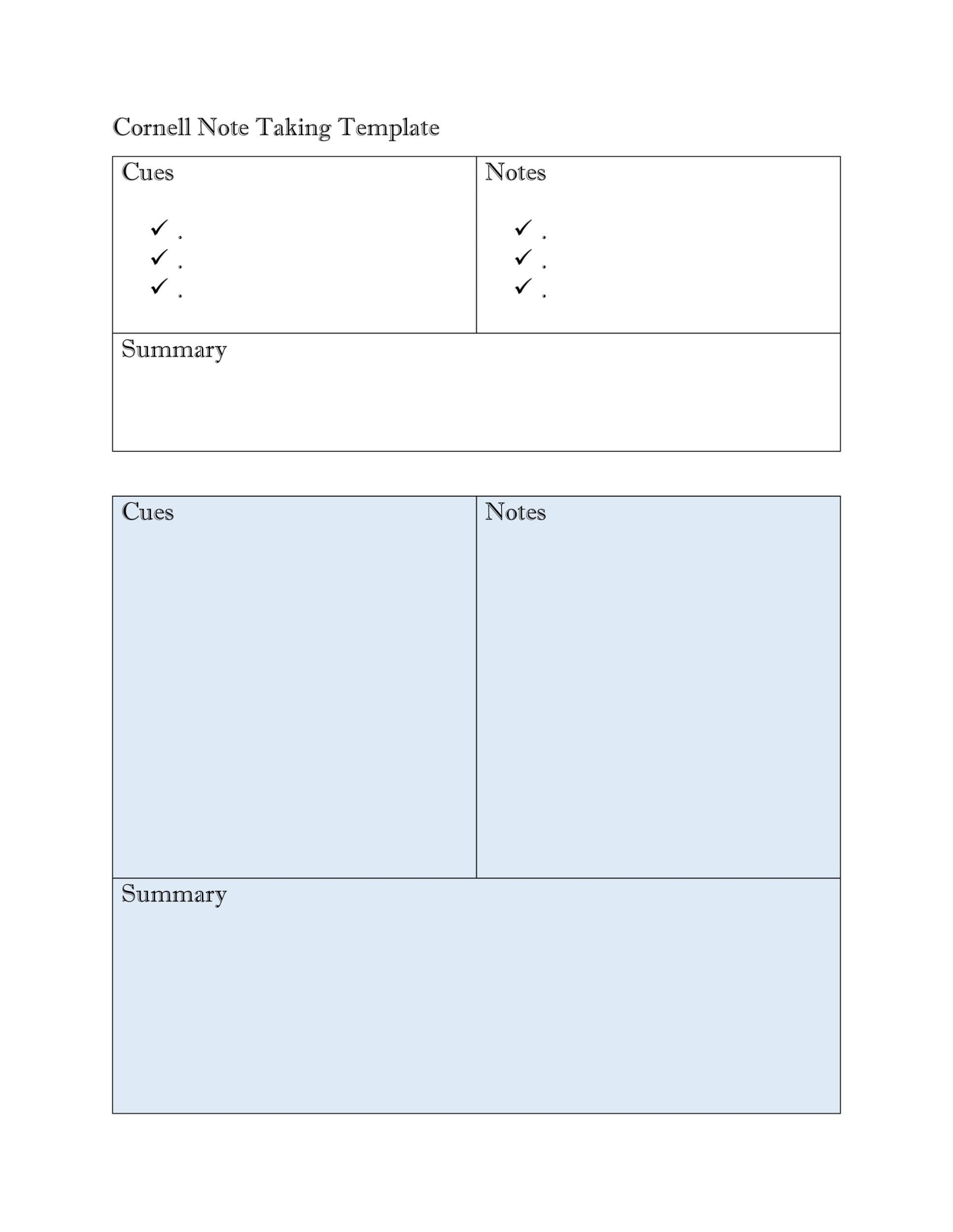 Free Printable Note Taking Templates - Printable Cornell Note Taking Throughout Cornell Note Taking Template Word