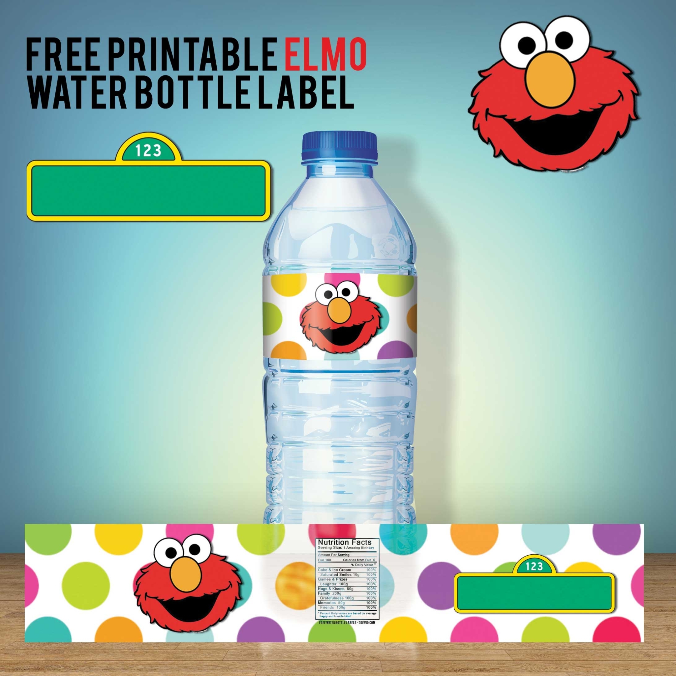 Free Printable Sesame Street Water Bottle Labels - Our Best Collections within Free Printable Water Bottle Labels Template
