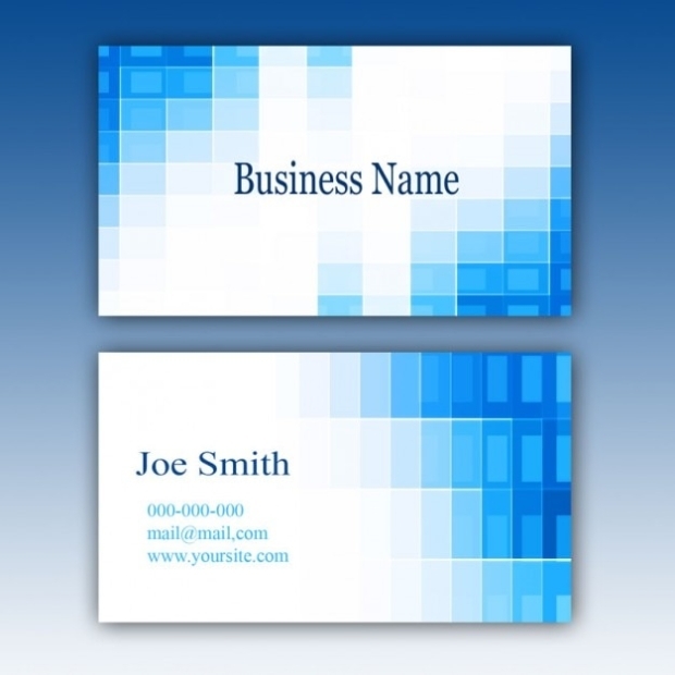Free Psd | Blue Business Card Template With Regard To Free Template Business Cards To Print