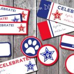 Free Red White And Blue Dog Treat Tags And Labels - Dalmatian Diy pertaining to Dog Treat Label Template