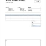 Free Room Rental Invoice Template | Pdf | Word throughout Invoice Template For Rent