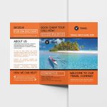 Free Travel Tri-Fold Brochure Template pertaining to Three Fold Flyer Templates Free
