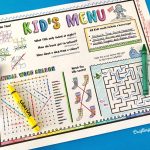 Fun Printable Kids' Menus - Crafting Cheerfully in Fun Menu Templates