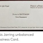 Get Here Patrick Bateman Business Card Font - Relationship Quotes intended for Paul Allen Business Card Template