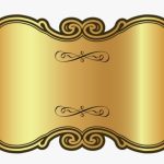 Golden Luxury Label Template Png Clipart Image - Transparent Background for Artwork Label Template