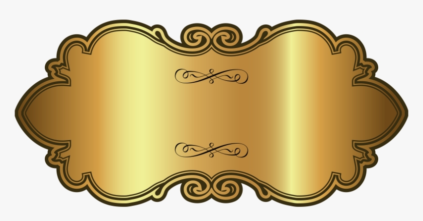 Golden Luxury Label Template Png Clipart Image - Transparent Background For Artwork Label Template