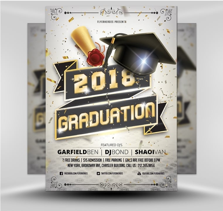 Graduation Flyer Template 2 - Flyerheroes With Graduation Party Flyer Template