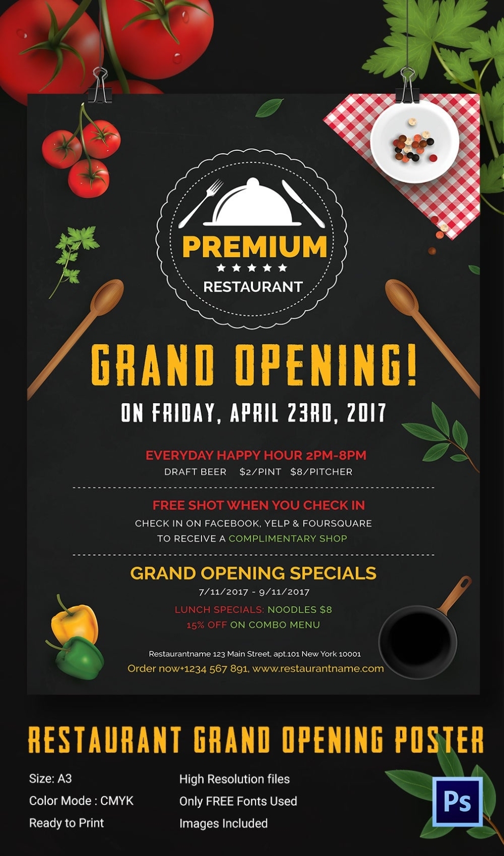 Grand Opening Flyer Template - 34+ Free Psd, Ai, Vector Eps Format For Now Open Flyer Template