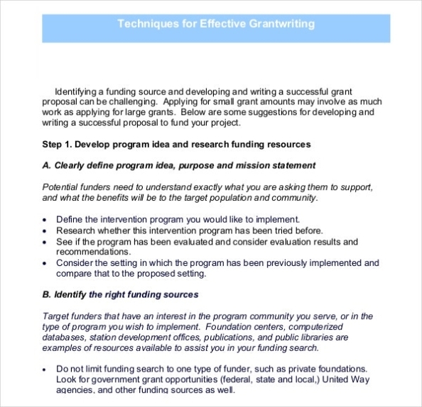 Grant Writing Template - 8+ Free Word, Pdf, Ppt Documents Download Throughout Business Process Narrative Template
