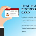 Hand Holding Business Card Example Ppt Presentation | Powerpoint with regard to Business Card Template Powerpoint Free