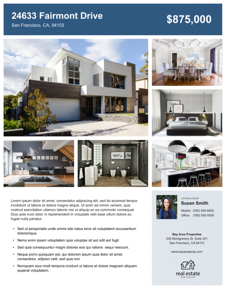 Home For Sale Flyer Template pertaining to Home For Sale Flyer Template Free