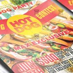 Hot Dog Eating Contest - Food A5 Template | Exclsiveflyer | Free And for Hot Dog Flyer Template