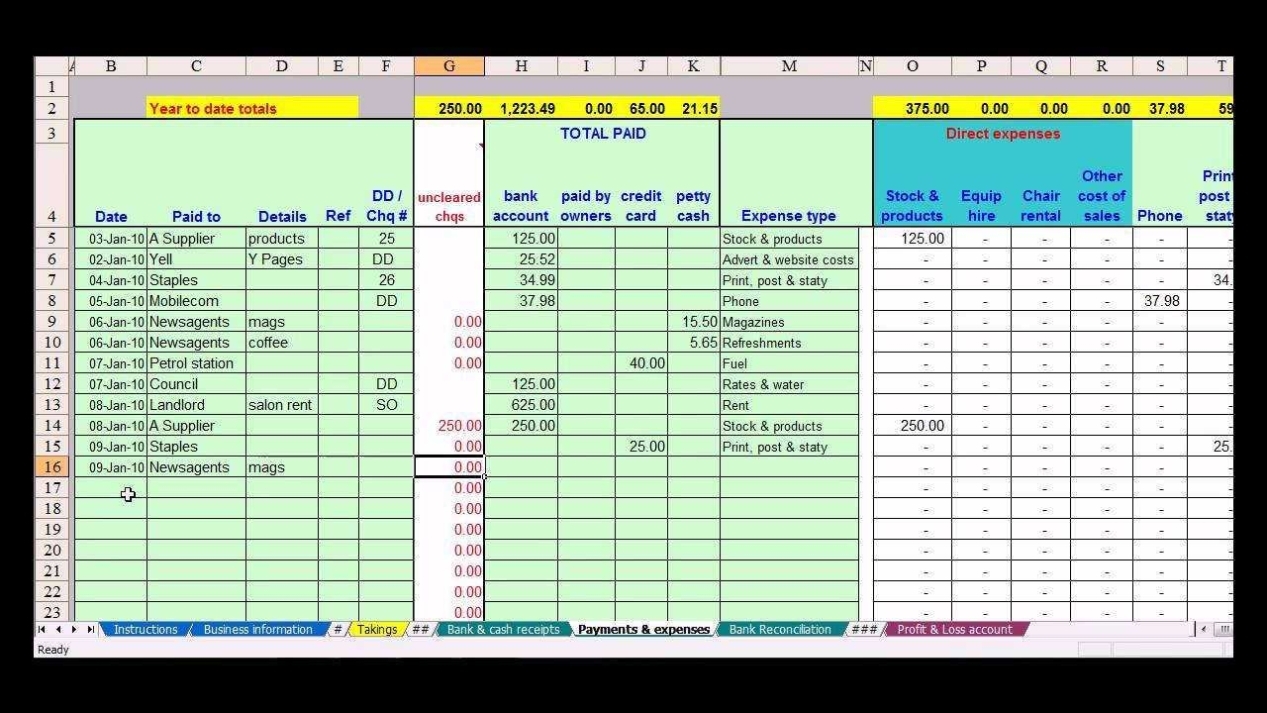 How To Maintain Accounts In Excel Sheet Format Excel Templates For For inside Business Accounts Excel Template