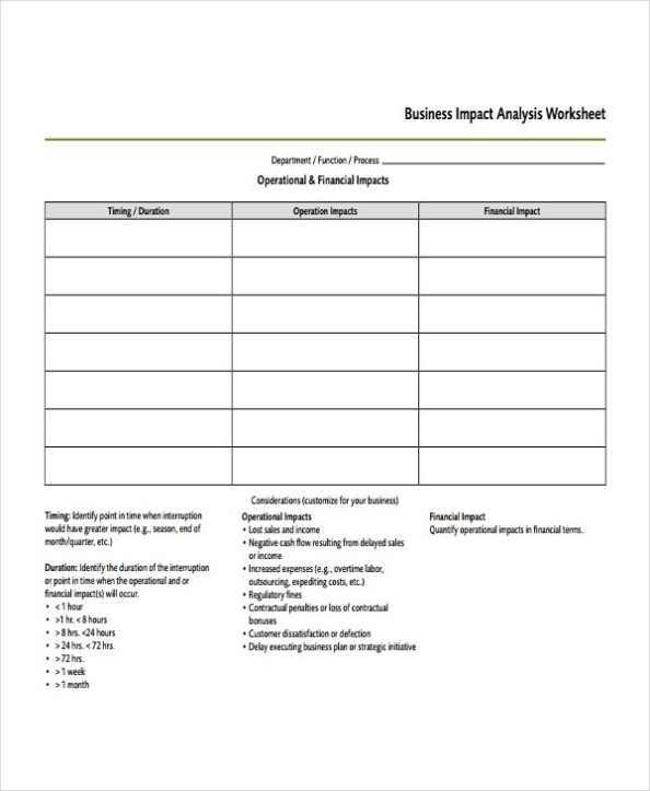 Impact Analysis Template - 11+ Free Word, Pdf Documents Download | Free With Regard To It Business Impact Analysis Template