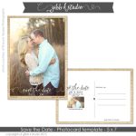 Instant Download - Save The Date Postcard With Fine Burlap Accent throughout Save The Date Postcard Templates