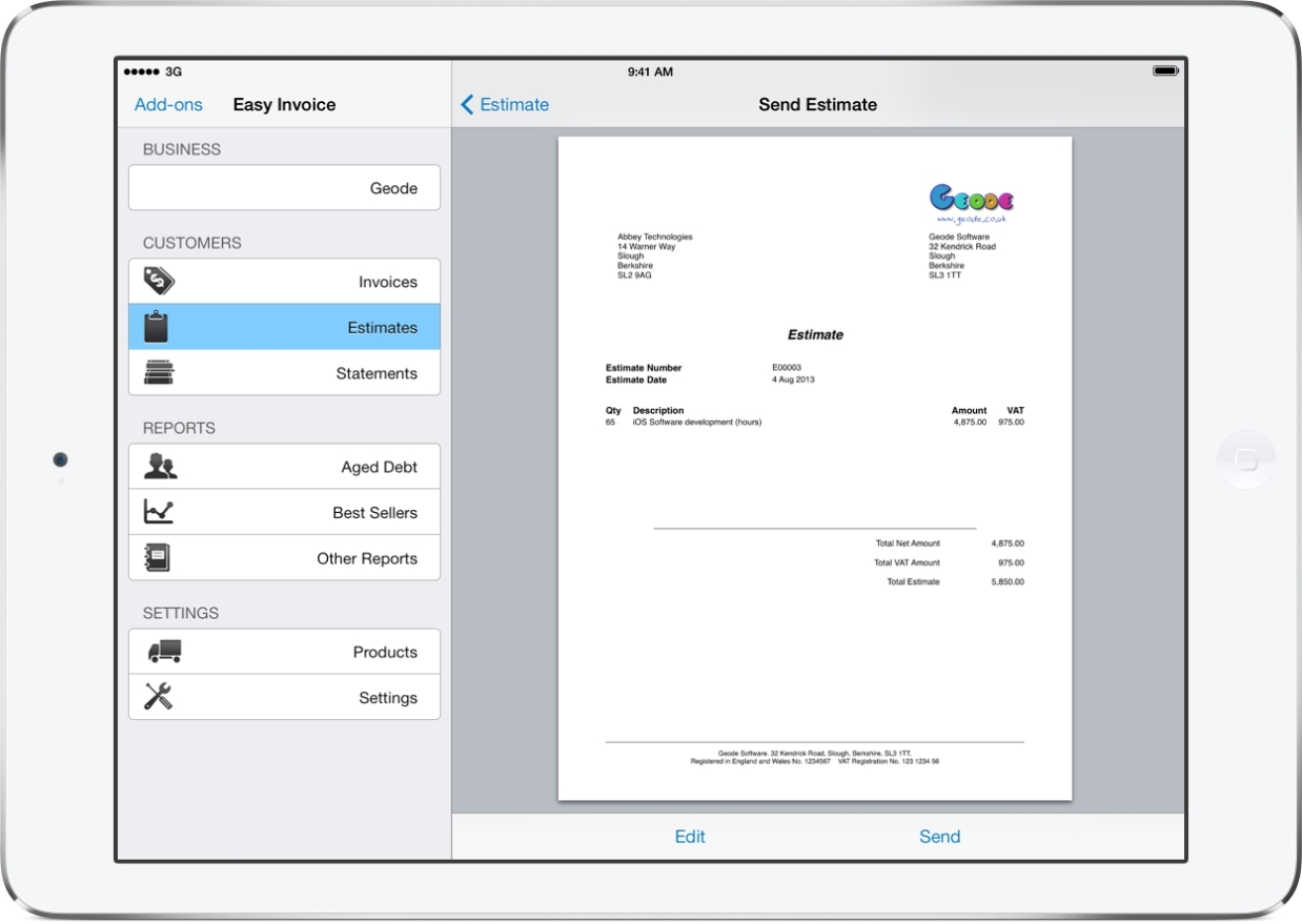 Invoice Template For Iphone with Ipad Invoice Template