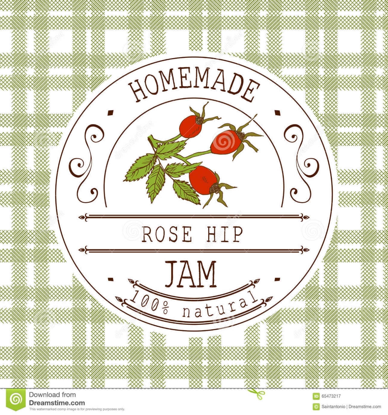 Jam Label Design Template. For Rose Hip Dessert Product With Hand Drawn Pertaining To Dessert Labels Template