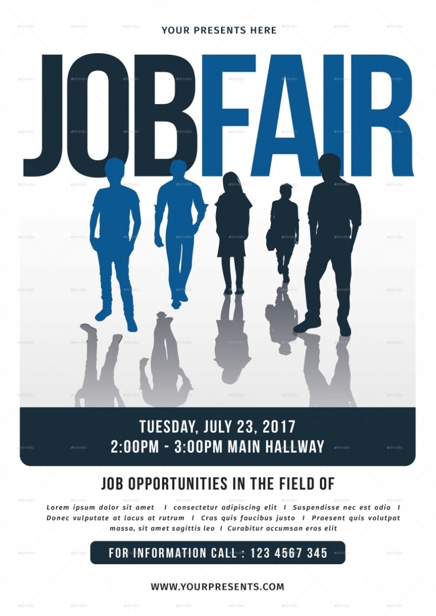 Job Fair Flyer Template ~ Addictionary intended for Job Fair Flyer Template Free
