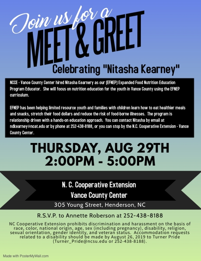 Join Us For A Meet &amp; Greet | North Carolina Cooperative Extension for Meet And Greet Flyers Templates