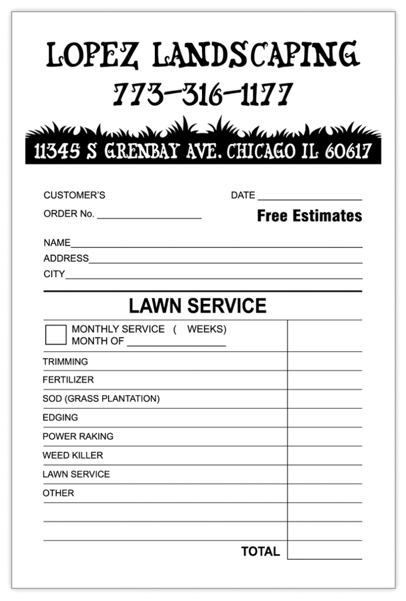Landscaping Invoice Template | Invoice Example Inside Lawn Care Invoice Template Word