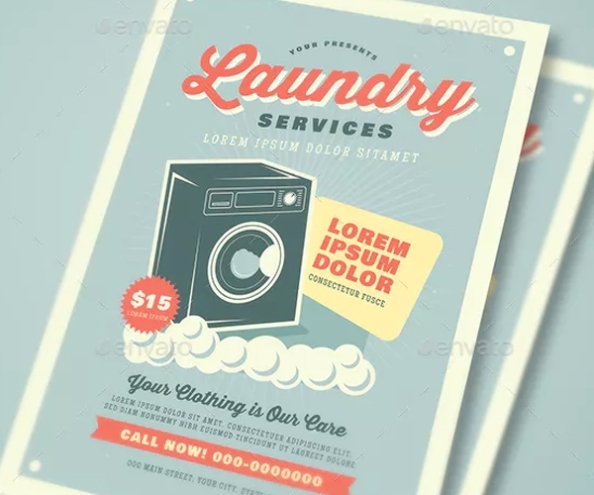 Laundry Flyer Templates - Psd, Ai, Vector, Free &amp; Premium Downloads throughout Laundry Flyers Templates